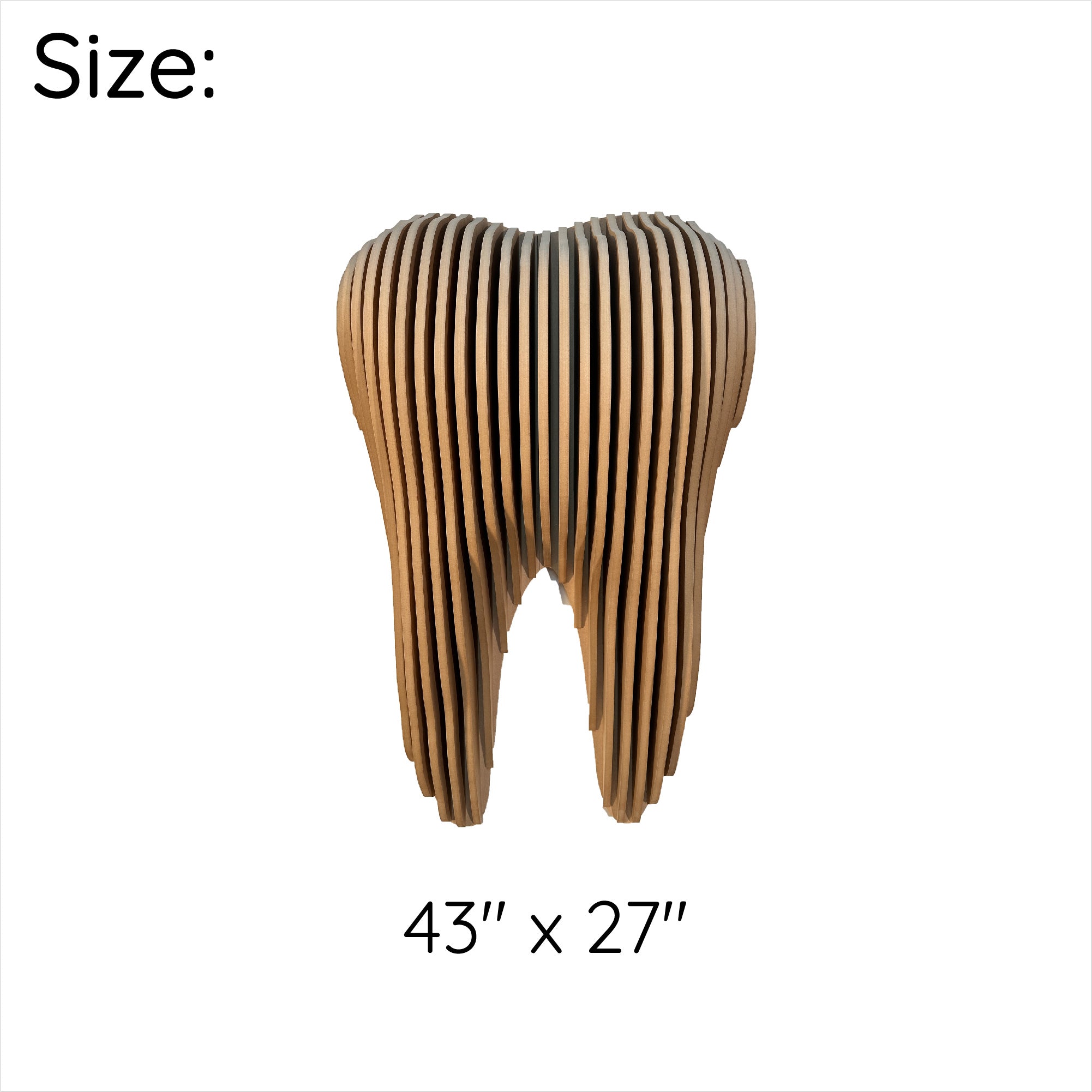 3D Parametric Tooth Shape Wall Decor  Wall Paneling.
